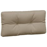 vidaXL Coussins de palette lot de 3 taupe tissu