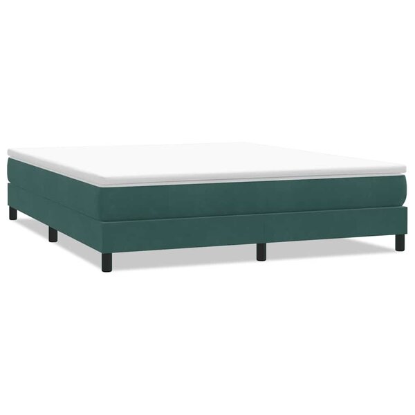 vidaXL Sommier à lattes de lit sans matelas vert foncé 180x220 cm