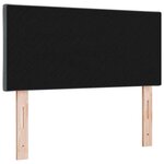 vidaXL Tête de lit LED en blocs de diamant gris foncé  90 cm  en velours.