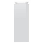 vidaXL Table console blanc brillant 102x30x80 cm bois d'ingénierie