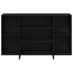 vidaXL Buffet Chêne noir 120 x 30 x 75 cm Bois d'ingénierie
