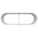 vidaXL Jardinière surélevée Vert 240 x 80 x 81 cm Acier