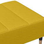 vidaXL Repose-pied jaune 77x55x31 cm velours