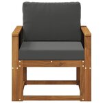 vidaXL Sofa de milieu extérieur Bois d'Acacia Massif Naturel