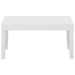 vidaXL Salon de jardin 3 Pièces avec coussins Plastique Blanc