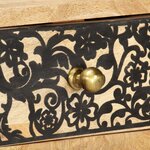 vidaXL Meuble TV 100x30x45 cm bois massif de manguier