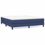 vidaXL Cadre de lit bleu 180x200 cm tissu