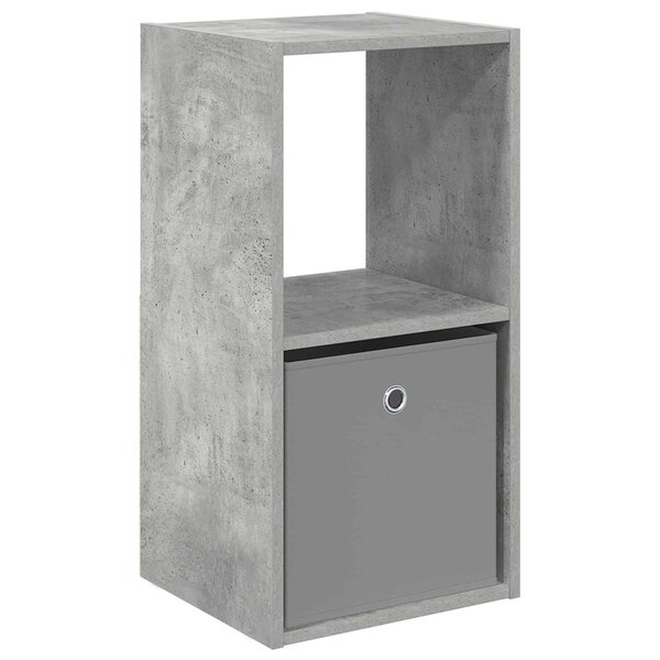vidaXL Table de chevet Gris béton 35 x 32 x 68 5 cm Bois d'ingénierie