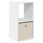 vidaXL Table de chevet Blanc 35 x 32 x 68 5 cm Bois d'ingénierie