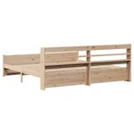 vidaXL Cadre de lit avec tête de lit sans matelas 180x200 cm