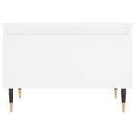 vidaXL Table basse blanc 50x46x35 cm bois d'ingénierie