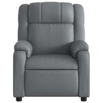 vidaXL Fauteuil de massage inclinable gris similicuir