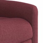 vidaXL Fauteuil inclinable Rouge bordeaux Tissu