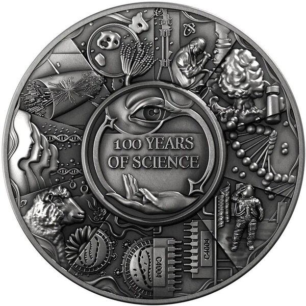 Monnaie 100 YEARS OF SCIENCE 2 Oz Argent 5$ Niue 2026