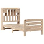 vidaXL Lit bibliothèque sans matelas 90x190 cm bois de pin massif