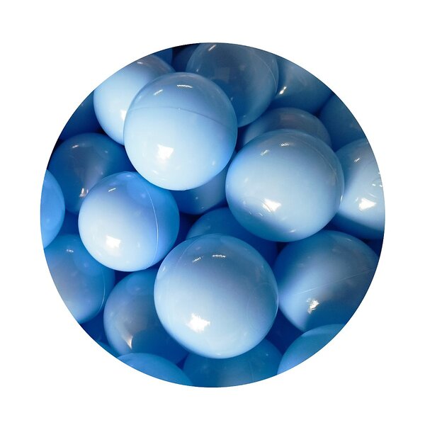 Lot de 50 balles bleu clair