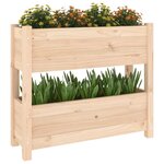 vidaXL Jardinière 77x25x66 cm Bois massif de pin