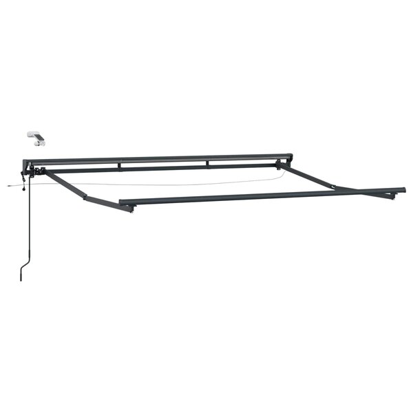 vidaXL Cadre de store électrique avec LED Anthracite 3 5 x 2 m