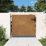 vidaXL Portail de jardin 85x75 cm acier corten