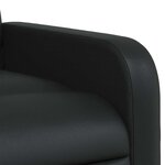 vidaXL Fauteuil de massage inclinable Noir Similicuir