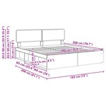 vidaXL Cadre de lit avec tête de lit Blanc 180 x 200 cm Pin massif