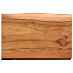 vidaXL Étagères murales 2 Pièces 30x20x3 5 cm bois massif d'acacia