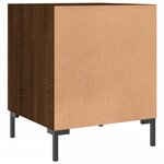 vidaXL Table de chevet chêne marron 40x40x50 cm bois d’ingénierie