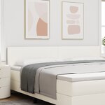 Tête de lit vidaXL Design Simple Crème 200 cm Tissu Corde