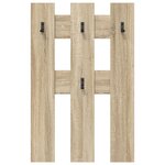 vidaXL Porte-manteau mural avec stockage Chêne sonoma 65 x 3 x 100 cm