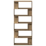 vidaXL Bibliothèque chêne artisanal 80x24x192 cm bois d'ingénierie