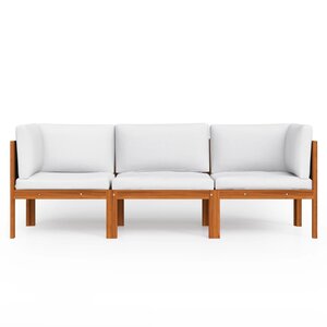 Canapé de jardin meuble extérieur à 3 places avec coussin bois d'acacia massif 02_0013247