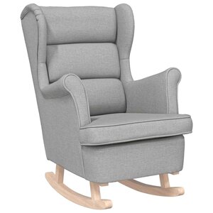 vidaXL Chaise à bascule gris nuage 74x90x102 cm tissu