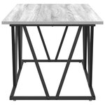 vidaXL Table basse Gris 100 x 50 x 40 cm Bois d'ingénierie et métal