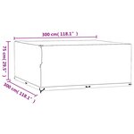 vidaXL Housses de salon de jardin 2 Pièces 16 œillets 300x300x75 cm carré