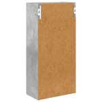 vidaXL Armoire murale de salle de bain Gris Béton 30 x 16 x 62 5 cm