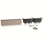 LECHUZA Jardinière BALCONERA Stone 80 ALL-IN-ONE Beige