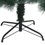 vidaXL Sapin de Noël artificiel avec support Vert 210 cm PET