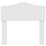 vidaXL Tête de lit Blanc 80 cm Bois d'ingénierie