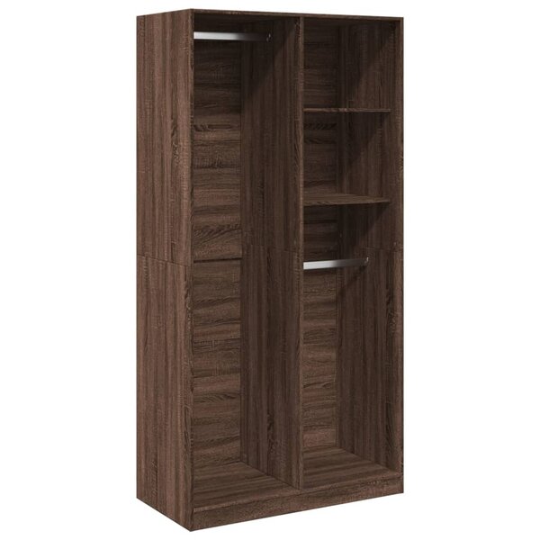 vidaXL Garde-robe chêne marron 100x50x200 cm bois d'ingénierie
