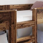 vidaXL Lit Superposé pour Enfants Bois ancien 75 x 190 cm