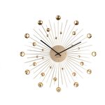 Horloge ronde en métal sunburst 50 cm