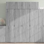 vidaXL Buffet haut sonoma gris 80x42 5x185 cm bois d'ingénierie