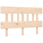 vidaXL Cadre de lit sans matelas bois de pin massif