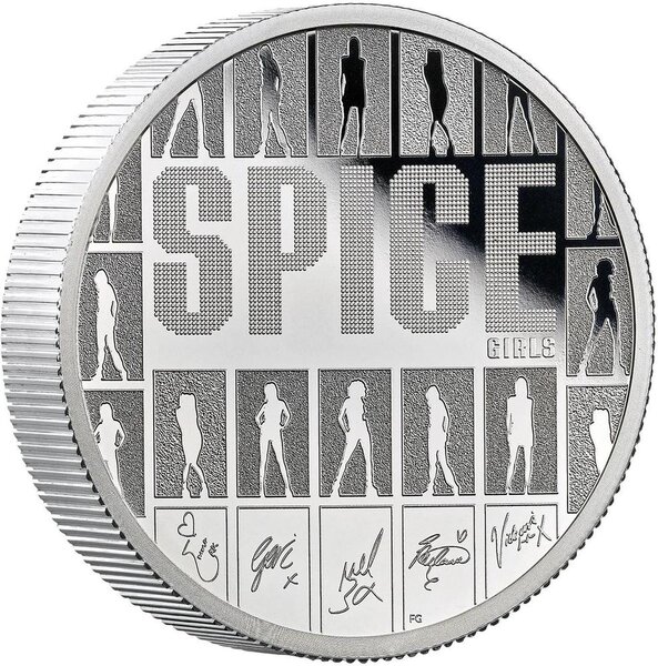 Monnaie SPICE GIRLS Legends Of Music 2 Oz Argent 5 Pounds United Kingdom 2026