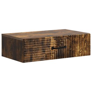 vidaXL Table d'appoint murale 59 x 34 5 x 17 cm Bois d'ingénierie