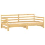 vidaXL Lit coulissant 2x(90x200) cm Bois de pin massif