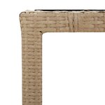 vidaXL Ensemble de bistro de jardin 3 Pièces coussins marron poly rotin