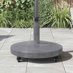 vidaXL Base de parasol extérieur Aspect bois gris foncé