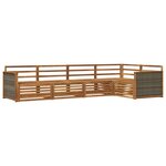 vidaXL Ensemble de canapés d'extérieur 5 Pièces Naturel