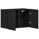vidaXL Meuble TV Chêne noir 60x30x41 cm Bois d'ingénierie